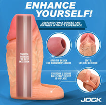 Load image into Gallery viewer, Jock Enhancers Penis Enhancer W/ Ball Strap Light
