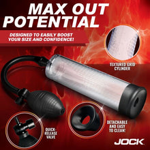 Load image into Gallery viewer, Jock Advanced Amp Up Penis Pump W/bulb
