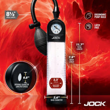 Load image into Gallery viewer, Jock Advanced Pump Up Gauge Penis Pump W/bulb
