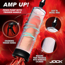 Load image into Gallery viewer, Jock Advanced Amp Up Penis Pump W/trigger Handle
