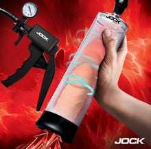 Load image into Gallery viewer, Jock Advanced Pump Up Penis Pump W/gauge &amp;trigger Handle
