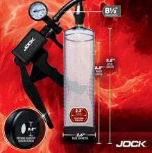 Load image into Gallery viewer, Jock Advanced Pump Up Penis Pump W/gauge &amp;trigger Handle
