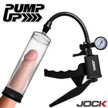 Load image into Gallery viewer, Jock Advanced Pump Up Penis Pump W/gauge &amp;trigger Handle
