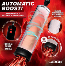 Load image into Gallery viewer, Jock Advanced Power Up Recharg Automatic Penis Pump
