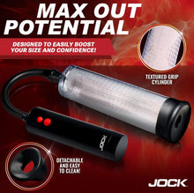 Load image into Gallery viewer, Jock Advanced Power Up Recharg Automatic Penis Pump
