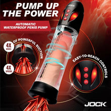 Load image into Gallery viewer, Jock Advanced Power Up Automat Waterproof Penis Pump
