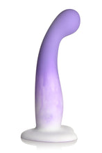 Load image into Gallery viewer, Simply Sweet Slim G-spot Silicone Dildo Purple/white
