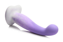 Load image into Gallery viewer, Simply Sweet Slim G-spot Silicone Dildo Purple/white
