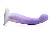 Load image into Gallery viewer, Simply Sweet Slim G-spot Silicone Dildo Purple/white
