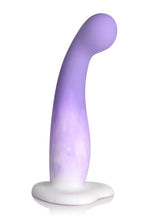 Load image into Gallery viewer, Simply Sweet Slim G-spot Silicone Dildo Purple/white
