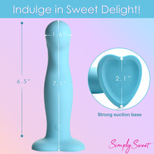 Load image into Gallery viewer, Simply Sweet Vibrating Thick Silicone Dildo W/ Remote
