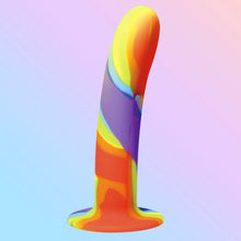 Load image into Gallery viewer, Simply Sweet Rainbow Silicone Dildo
