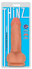 Load image into Gallery viewer, Thinz Slim Dong 6in W/ Balls Vanilla
