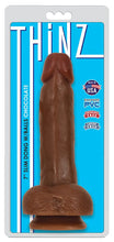 Load image into Gallery viewer, Thinz Slim Dong 7in W/balls Chocolate
