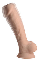 Load image into Gallery viewer, Fleshstixxx 8in Vibrating Dildo W/ Balls Light
