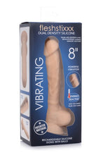Load image into Gallery viewer, Fleshstixxx 8in Vibrating Dildo W/ Balls Light
