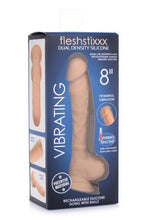 Load image into Gallery viewer, Fleshstixxx 8in Vibrating Dildo W/ Balls Medium
