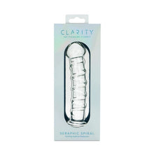 Load image into Gallery viewer, Clarity Glass Dildo Seraphic Spiral
