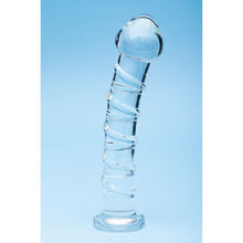 Load image into Gallery viewer, Clarity Glass Dildo Seraphic Spiral
