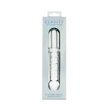 Load image into Gallery viewer, Clarity Glass Dildo Elysian Swirl
