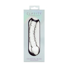 Load image into Gallery viewer, Clarity Glass Dildo Celestial Bliss
