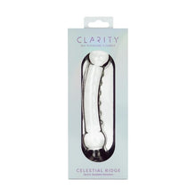Load image into Gallery viewer, Clarity Glass Dildo Celestial Ridge
