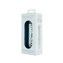 Load image into Gallery viewer, Clarity Glass Dildo Seraphic Ripple
