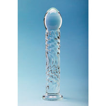 Load image into Gallery viewer, Clarity Glass Dildo Seraphic Ripple
