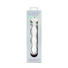 Load image into Gallery viewer, Clarity Glass Dildo Hera's Cascade
