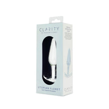 Load image into Gallery viewer, Clarity Glass Dildo Utopian Floret
