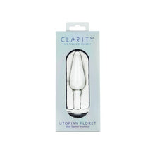 Load image into Gallery viewer, Clarity Glass Dildo Utopian Floret
