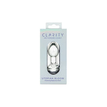 Load image into Gallery viewer, Clarity Glass Dildo Utopian Bloom
