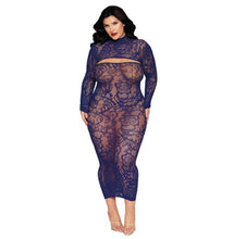 Load image into Gallery viewer, Bodystocking Gown &amp; Shrug Eclipse Q/s
