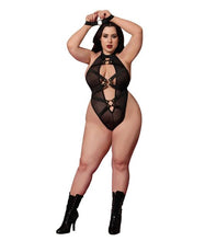 Load image into Gallery viewer, Fetish Teddy &amp; Restraint Black Q/s
