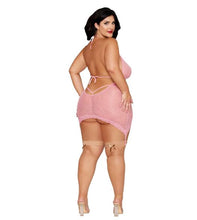 Load image into Gallery viewer, Garter Slip &amp; G-string Petal Pink Q/s
