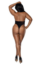 Load image into Gallery viewer, Easy Teddy W/ Fishnet Peek A Boo Blk X/
