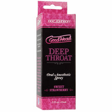 Load image into Gallery viewer, Goodhead Deep Throat Spray Strawberry

