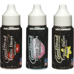 Goodhead Tingle Drops 3 Pk 1 Oz French Vanilla Sweet Cherry And Cotton Candy