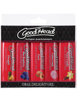 Load image into Gallery viewer, Goodhead Oral Delight Gel 5 Pk Assorted Flavors
