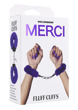 Load image into Gallery viewer, Merci Fluff Cuffs Violet
