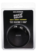 Load image into Gallery viewer, Rock Solid Silicone 3 Snap Black
