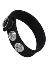 Load image into Gallery viewer, Rock Solid Silicone 3 Snap Black
