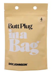 In A Bag Butt Plug 4 Black "