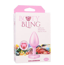 Load image into Gallery viewer, Booty Bling Heart Diamond Jew/ Metal Plug S/pink
