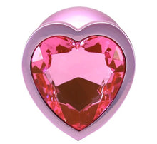 Load image into Gallery viewer, Booty Bling Heart Diamond Jew/ Metal Plug M/pink
