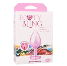 Load image into Gallery viewer, Booty Bling Heart Diamond Jew/ Metal Plug M/pink

