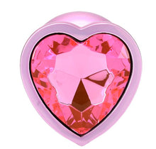 Load image into Gallery viewer, Booty Bling Heart Diamond Jew/ Metal Plug L/pink
