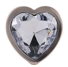 Load image into Gallery viewer, Booty Bling Heart Diamond Jew/ Metal Plug S/gold
