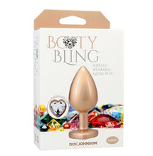 Load image into Gallery viewer, Booty Bling Heart Diamond Jew/ Metal Plug L/gold
