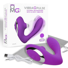 Load image into Gallery viewer, Omg Vibra G Pulse Clitoral Suction Massager W/ G-spot Vibrator Purple
